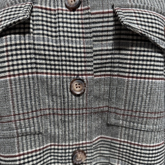 Madewell Bonded Flannel Shirt Jacket Shacket Cohancy Plaid Small Heritage - Picture 6 of 13